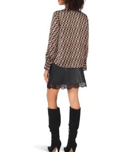 Women Vince Camuto V-Neck Wide Cuff Blouse