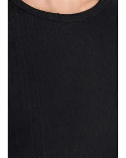 Free People Wait A Minute Baby Tee Anthracite New