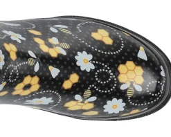 Western Chief Waterproof Mid Rain Boot Bloom Bees New