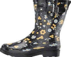 Western Chief Waterproof Mid Rain Boot Bloom Bees New