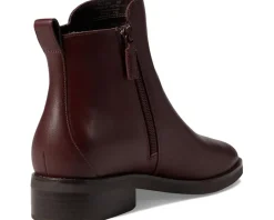 Cole Haan Waterproof River Chelsea Bootie Waterproof Bloodstone Leather Hot