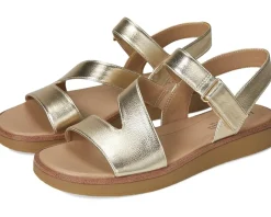 LifeStride Waverly Sandals Gold Faux Leather Sale