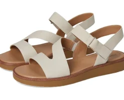 LifeStride Waverly Sandals Stone Beige Faux Leather