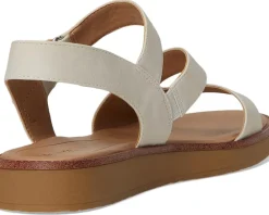 LifeStride Waverly Sandals Stone Beige Faux Leather