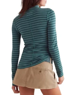 Women Free People We The Free Good Good Stripe Turtleneck