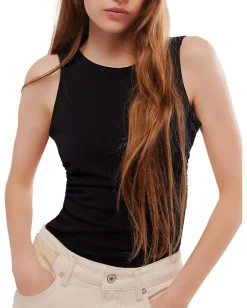 Free People Wear It Out Backless Cami Black Discount