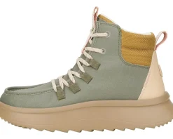 Hey Dude Wendy Peak Apres Coated Twill Olive Discount