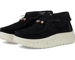 Women Hey Dude Wendy Peak Suede Fold Boot