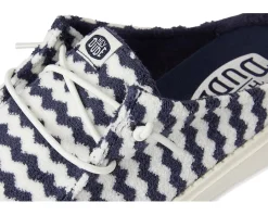 Women Hey Dude Wendy Slip Terry Stripe