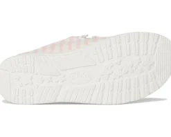 Hey Dude Wendy Slip Terry Stripe Pink/White Clearance