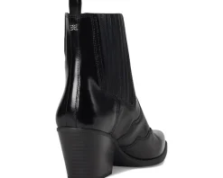 Sam Edelman West Black Leather Hot