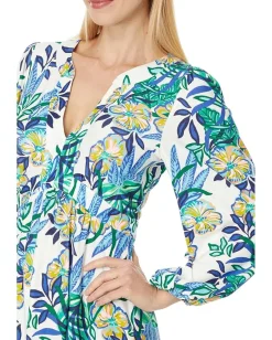 Lilly Pulitzer Wexlee 3/4 Sleeve Dress Multi Golden Hour Glam Engineered Knit Dress Best