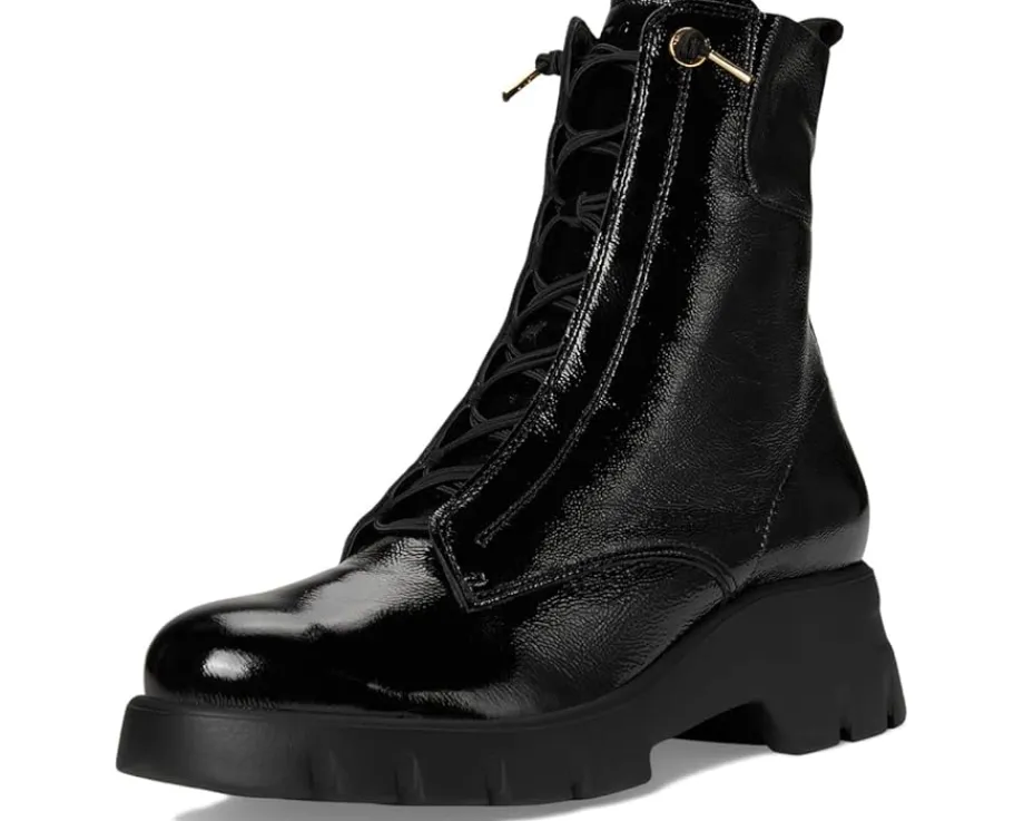 Paul Green Wicked Boot Black Crinkled Patent Hot
