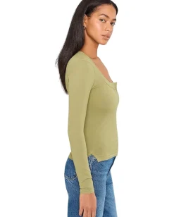 Free People Wide Awake Layering Mosstone Outlet