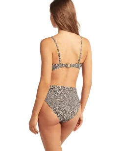 SEA LEVEL SWIM Wild Cat French Bralette Espresso
