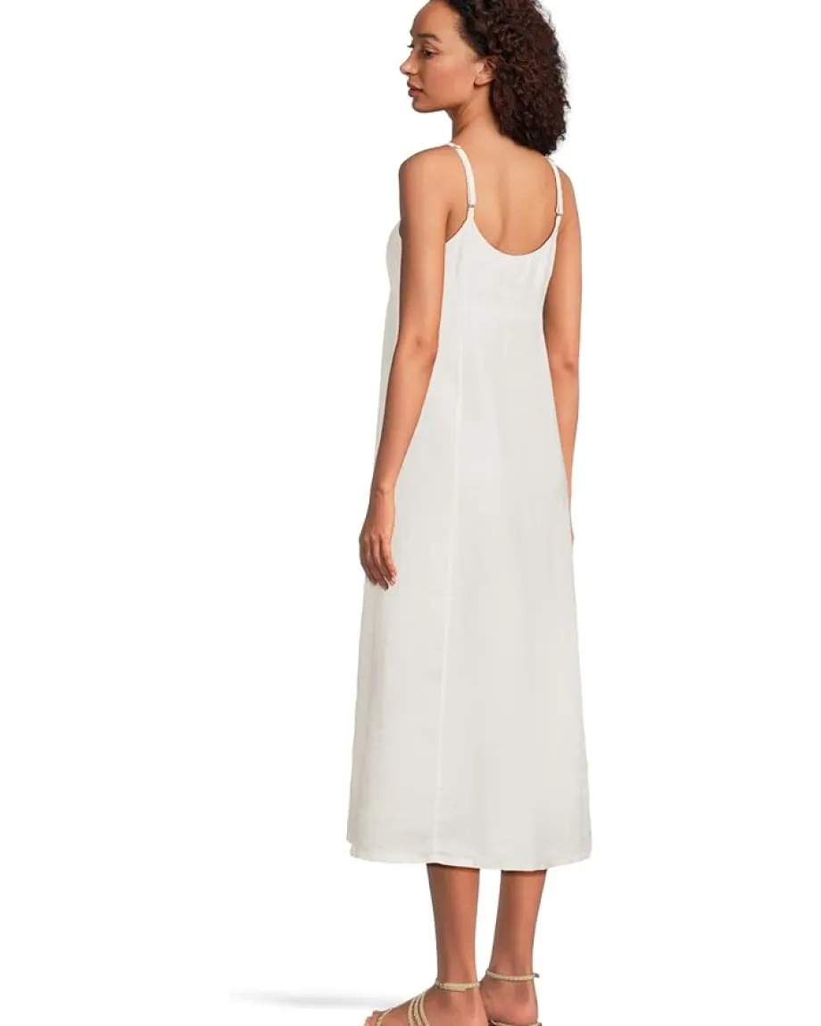 Sanctuary Wilder Linen Dress Bleached White Hot