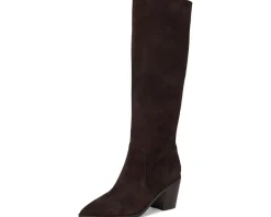 Cole Haan Willa Boot 75 Mm Dark Chocolate Suede Hot