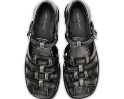 Free People Willow Fisherman Black Leather Clearance