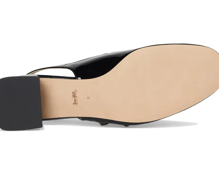 Women COACH Winley Patent Leather Slingback Mary Jane