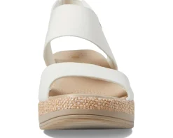 Women Bzees Women's Reveal Ankle Strap Wedge Sandals