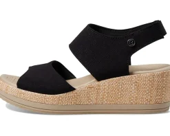 Women Bzees Women's Reveal Ankle Strap Wedge Sandals