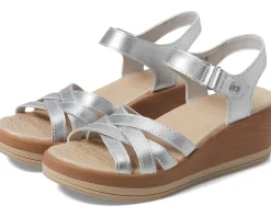 Women Bzees Women's Rhythm Wedge Strappy Sandals
