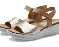 Women ECCO Women's Flowt Wedge Cork Sandal