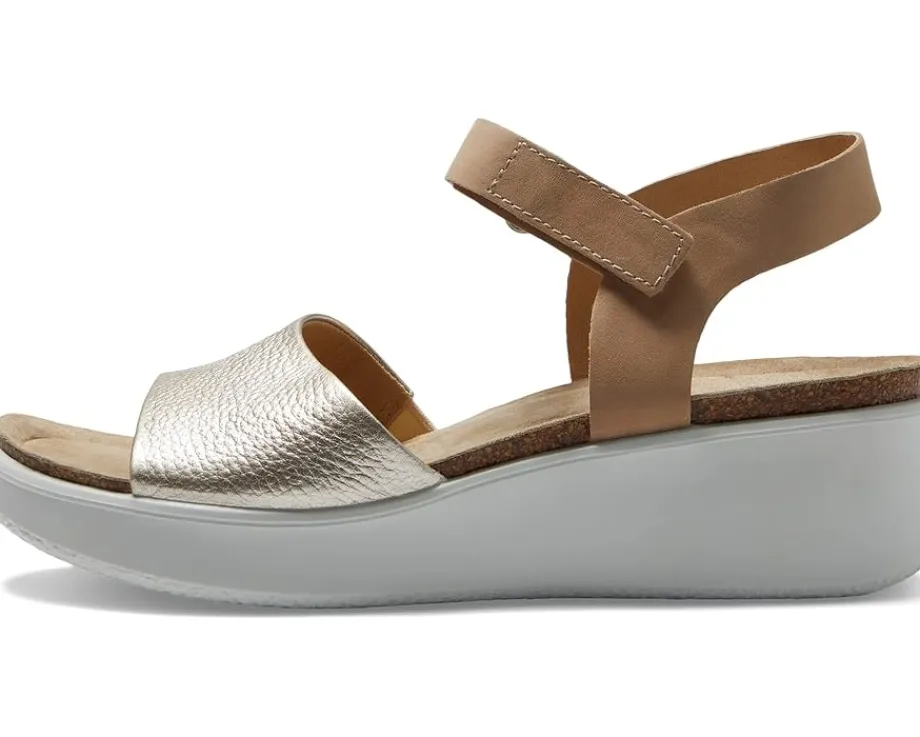 Women ECCO Women's Flowt Wedge Cork Sandal