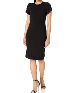 Calvin Klein Women's Essential Sleeveless Sheath Black 3 Best