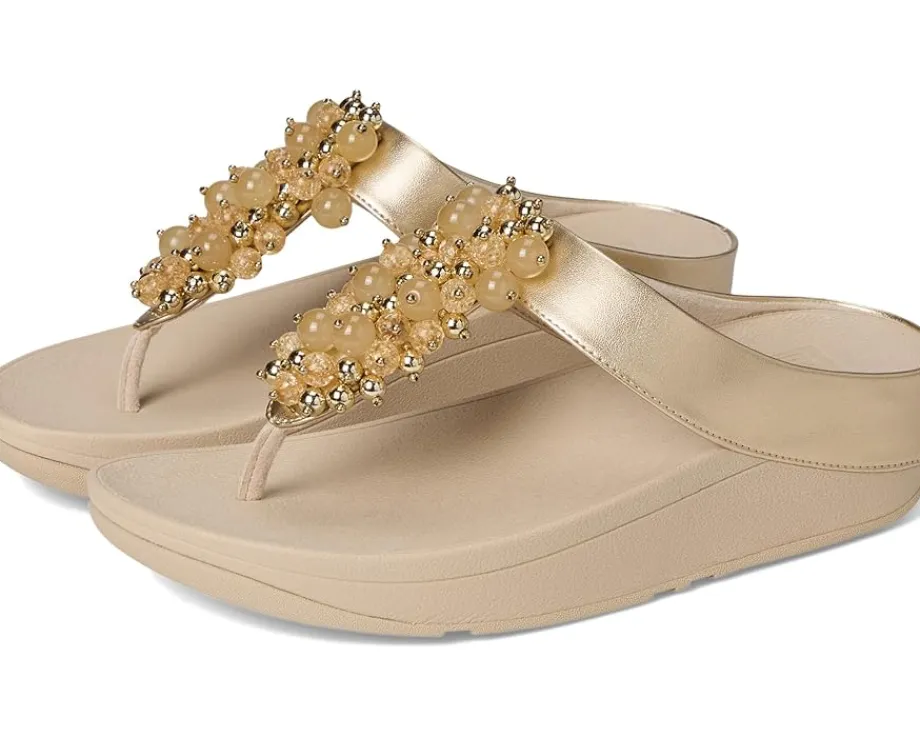 FitFlop Women's Fino Bauble-Bead Toe-Post Sandals Clearance