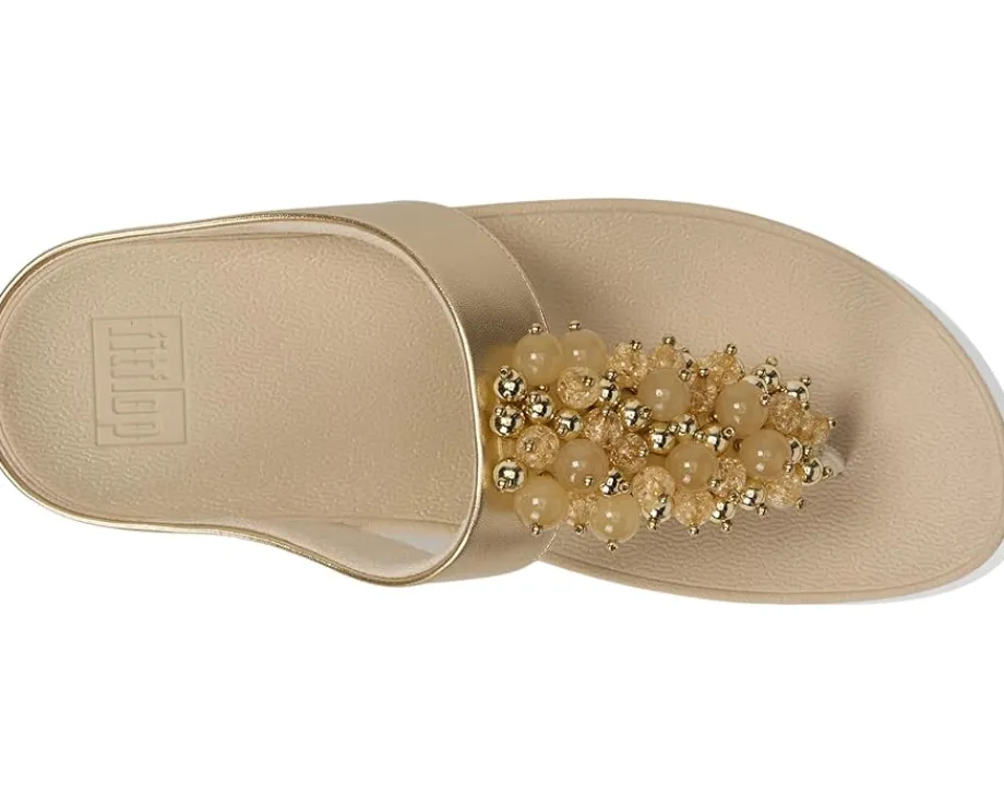 FitFlop Women's Fino Bauble-Bead Toe-Post Sandals Clearance