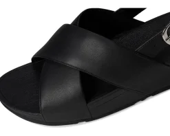 FitFlop Women's Lulu Cross-Back Strap Sandals - Leather Hot