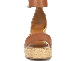 Women Franco Sarto Women's Clemens Raffia Espadrille Wedge Heel Sandals
