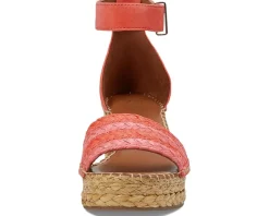 Women Franco Sarto Women's Clemens Raffia Espadrille Wedge Heel Sandals