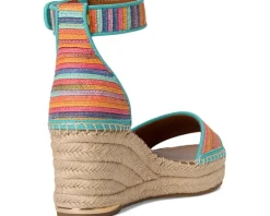 Women Franco Sarto Women's Clemens Raffia Espadrille Wedge Heel Sandals
