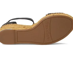 Women Franco Sarto Women's Clemens Raffia Espadrille Wedge Heel Sandals