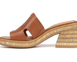 Women Franco Sarto Women's Florence Fashion Slide Heeled Sandals