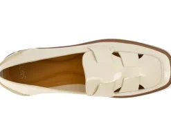 Women Franco Sarto Women's Gene Cut Out Heeled Loafers