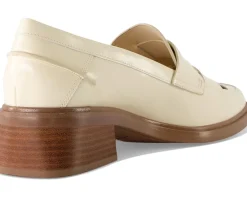 Women Franco Sarto Women's Gene Cut Out Heeled Loafers