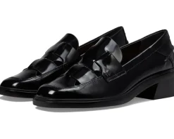 Women Franco Sarto Women's Gene Cut Out Heeled Loafers