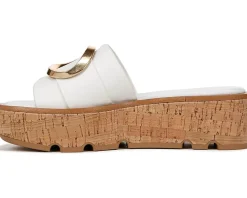 Women Franco Sarto Women's Hoda Cork Platform Slide Sandals