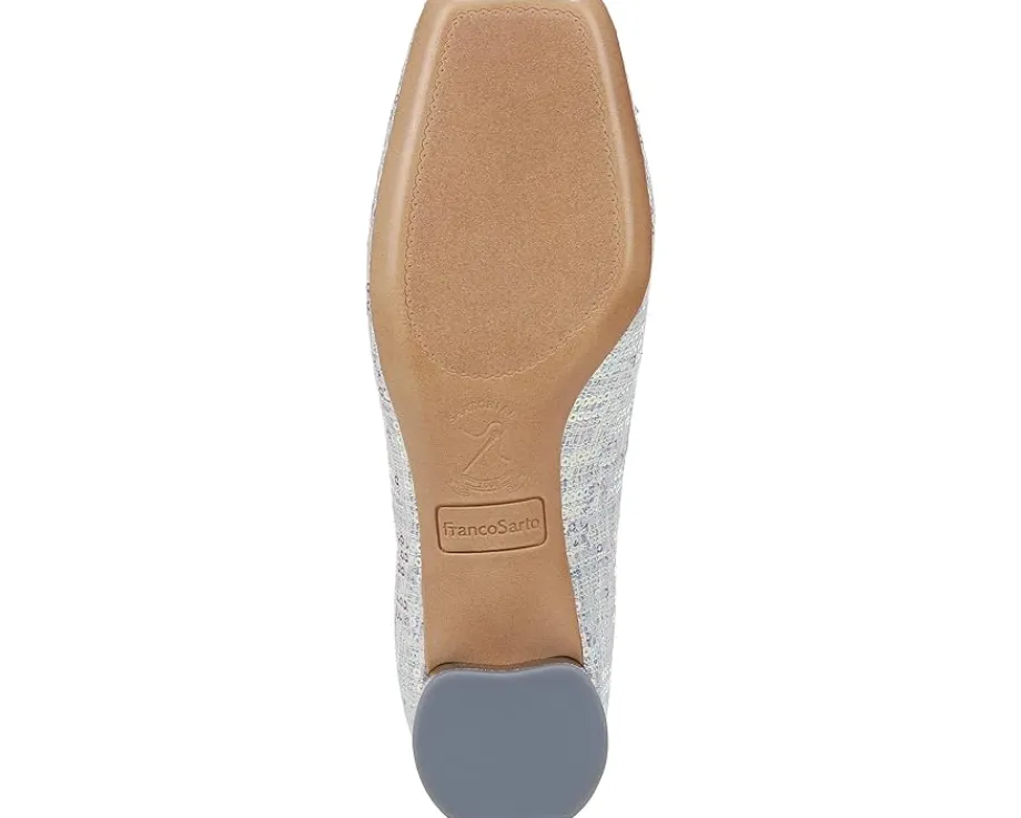 Women Franco Sarto Women's Natalia Square Toe Block Heel Pumps with Bow