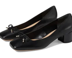 Franco Sarto Women's Natalia Square Toe Block Heel Pumps with Bow Online