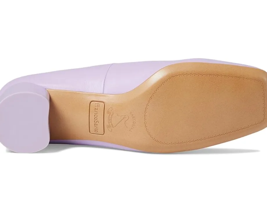 Women Franco Sarto Women's Natalia Square Toe Block Heel Pumps with Bow