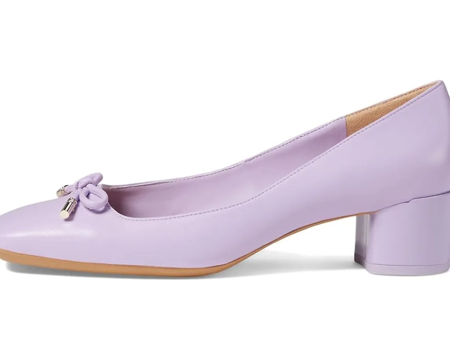 Women Franco Sarto Women's Natalia Square Toe Block Heel Pumps with Bow