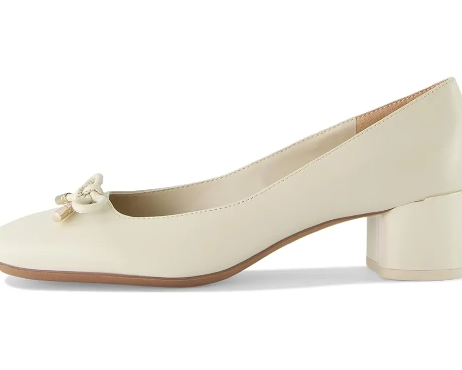 Franco Sarto Women's Natalia Square Toe Block Heel Pumps with Bow Sale