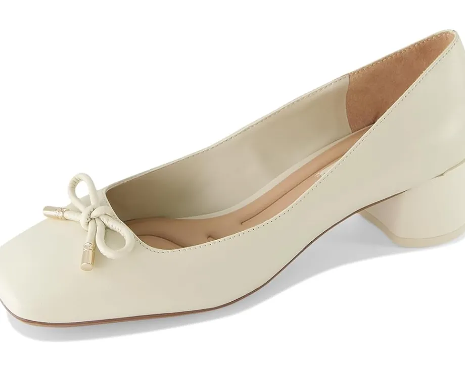 Franco Sarto Women's Natalia Square Toe Block Heel Pumps with Bow Sale