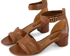 Franco Sarto Women's Nora Ankle Strap Low Block Heel Sandals Best