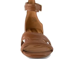 Franco Sarto Women's Nora Ankle Strap Low Block Heel Sandals Best