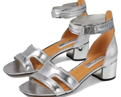Franco Sarto Women's Nora Ankle Strap Low Block Heel Sandals